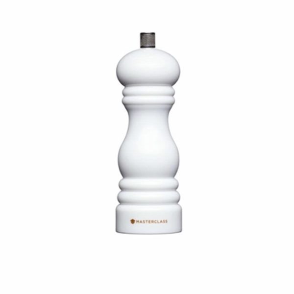 MASTERCLASS SALT/PEPPER MILL WHITE 17CM