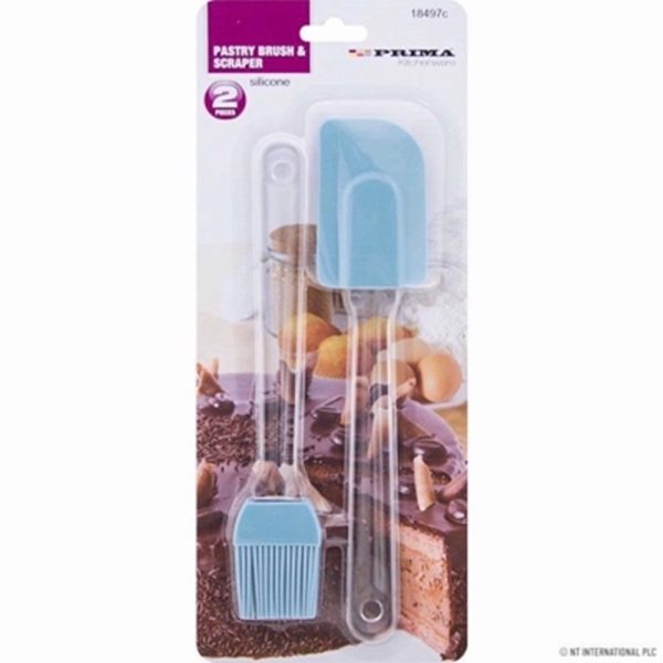 PRIMA SILICONE PASTRY BRUSH PACK OF 2