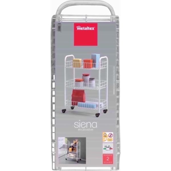 METALTEX SIENNA 3 TIER TROLLEY