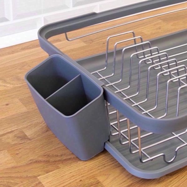 DISH DRAINER SHRINK WRAP GREY