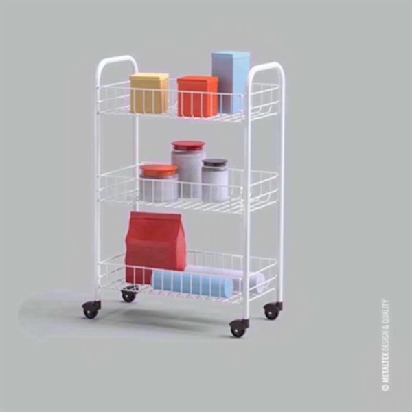 METALTEX SIENNA 3 TIER TROLLEY