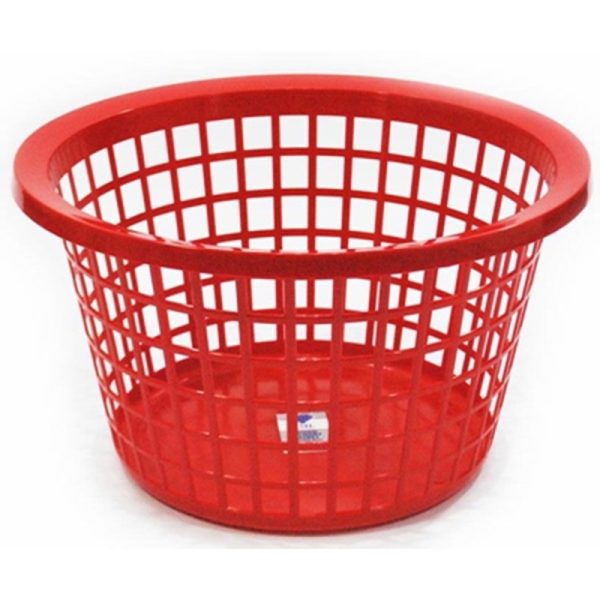 TML LAUNDRY BASKET ROUND GLITTER RED