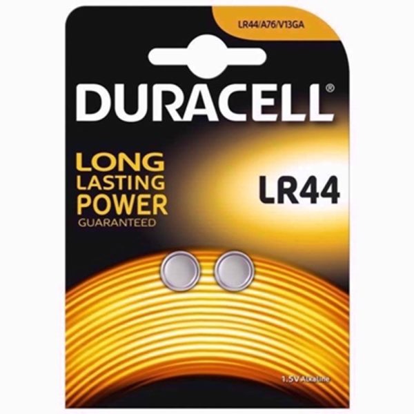 DURACELL BATTERIES LR44 PACK OF 2