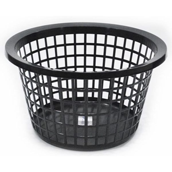 TML LAUNDRY BASKET ROUND GRAPHITE