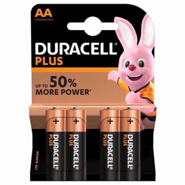 DURACELL BATTERIES PLUS MN1500 AA PACK OF 20