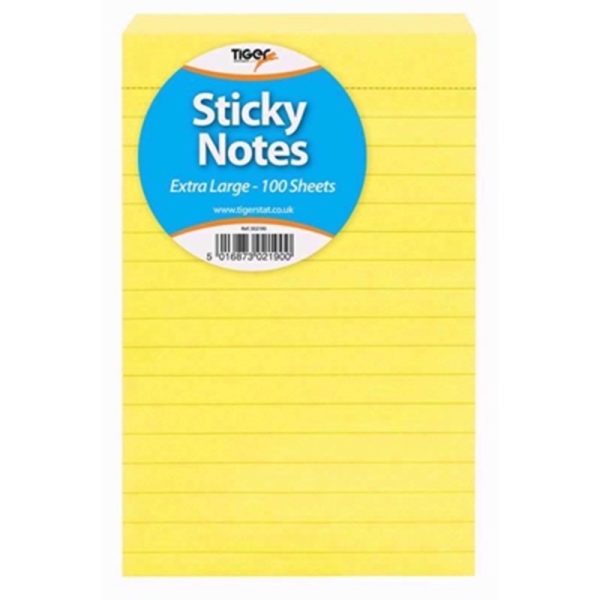 TIGER EXTRA LARGE POST IT NOTE 100SHEET