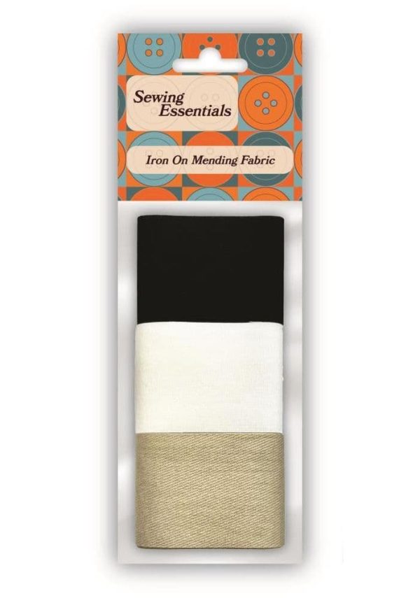 SE IRON ON MENDING FABRIC 3PC