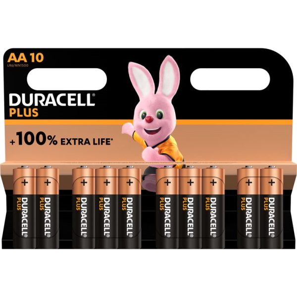 DURACELL PLUS AA 10PCE BATTERIES