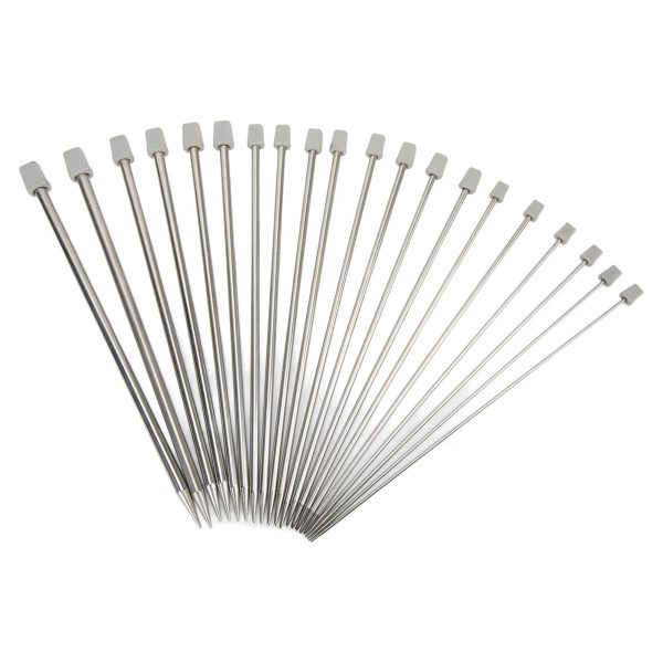 SE METAL KNITTING NEEDLE 2PC