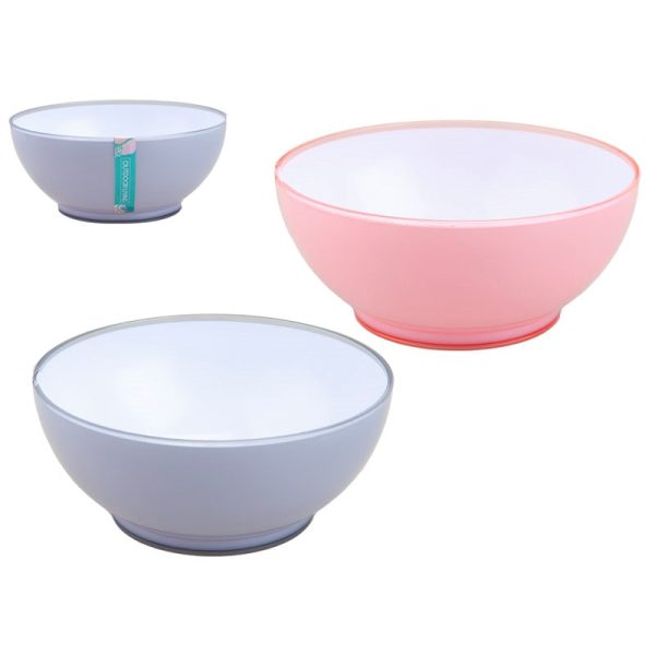 TWO TONE PLASTIC BOWL 6 INCH