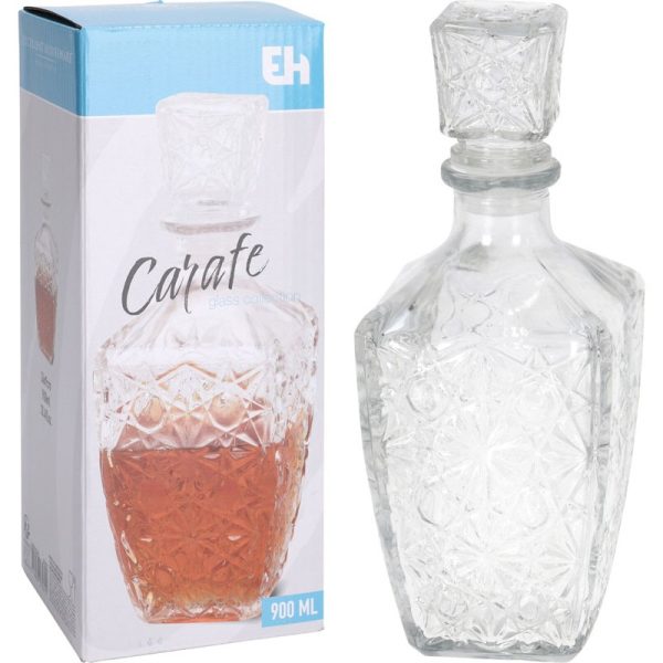 EH DECATNER GLASS WITH LID 900ML