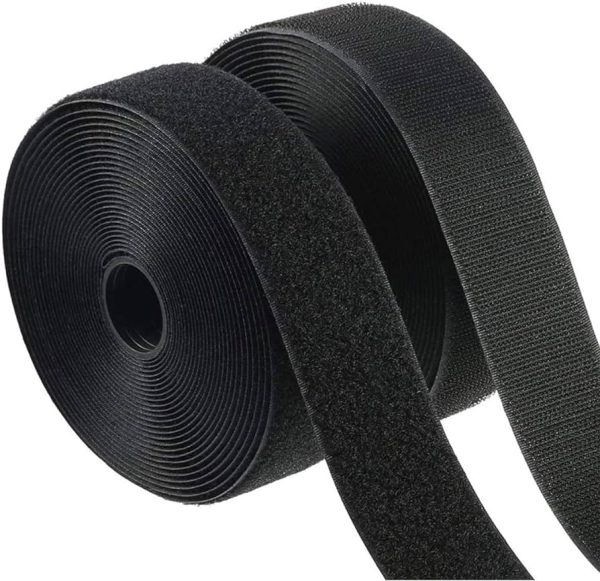 SE SEW ON HOOK & LOOP TAPE BLACK 2M