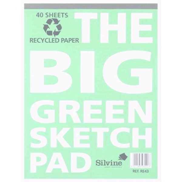 SILVINE BIG SKETCH PAD RE43 PACK OF 6