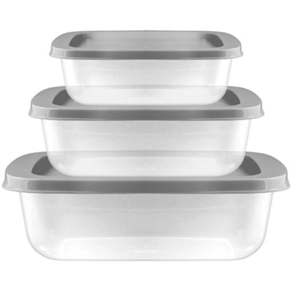 BEAUFORT SET OF 3 RECTANGULAR NESTABLE CONTAINERS