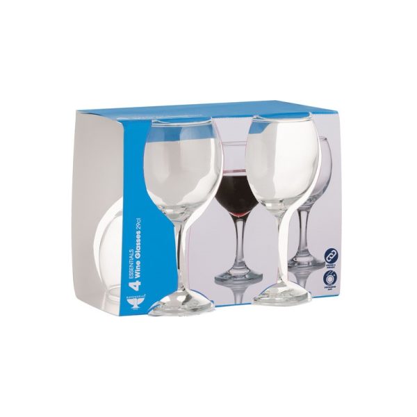 ESSENTIAL WINE GLASSES 29CL PACK OF 4