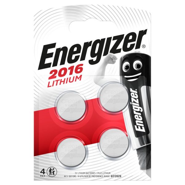 ENERGIZER CR2016 4PCE COIN BATTERY