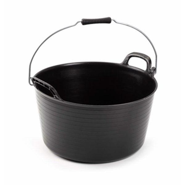 ECO FLEXI TUB & METAL HANDLE BLACK 26 LTR