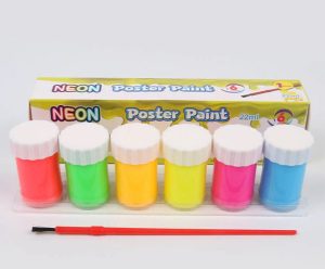 CREATE IT NEON POSTER PAINT POTS PACK OF 6