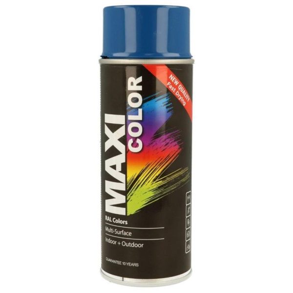 MAXICOLOR SPRAY PAINT GLOSS SKY BLUE 400ML