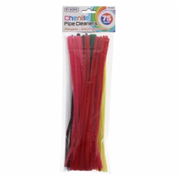 PIPE CLEANERS CHENILLE 75PC