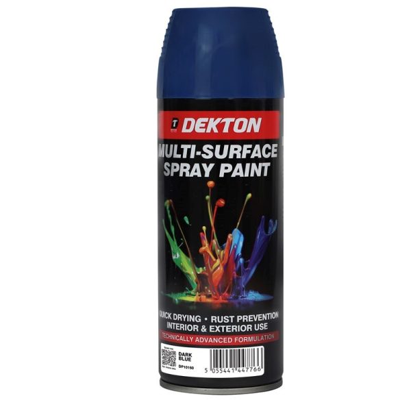 DEKTON SPRAY PAINT DARK BLUE 400ML