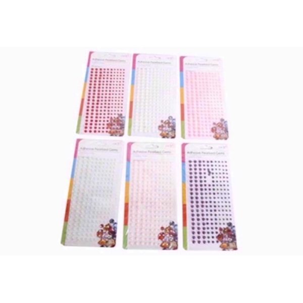 SIL CRAFT 100 ADHESIVE PEARL GEMS