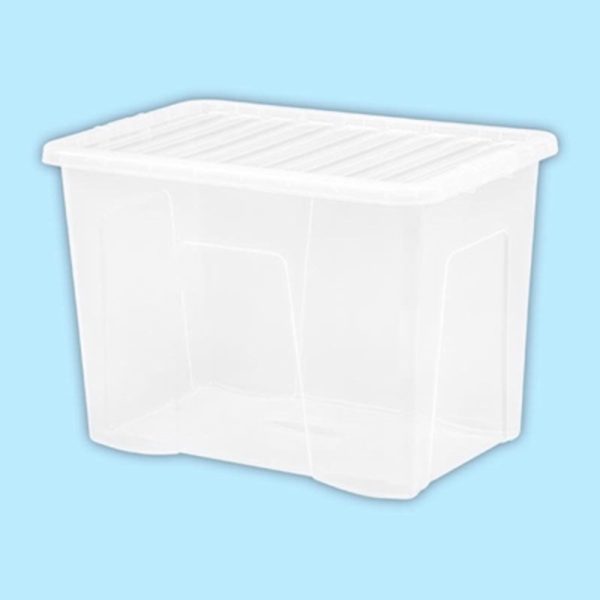 WHAM CRYSTAL 80LTR CLEAR BOX & LID