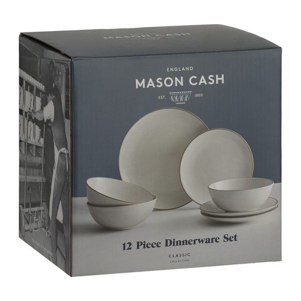 MASON CASH CLASSIC DINNER SET CREAM 12PCE