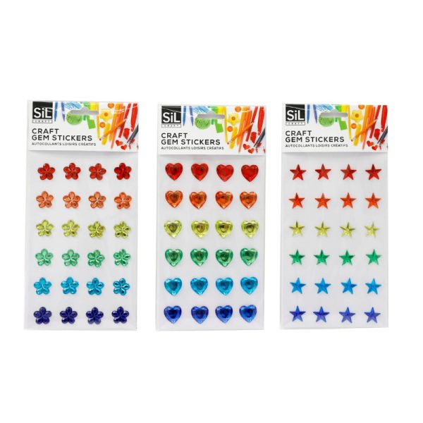 SIL RAINBOW HEARTS STARS FLOWERS