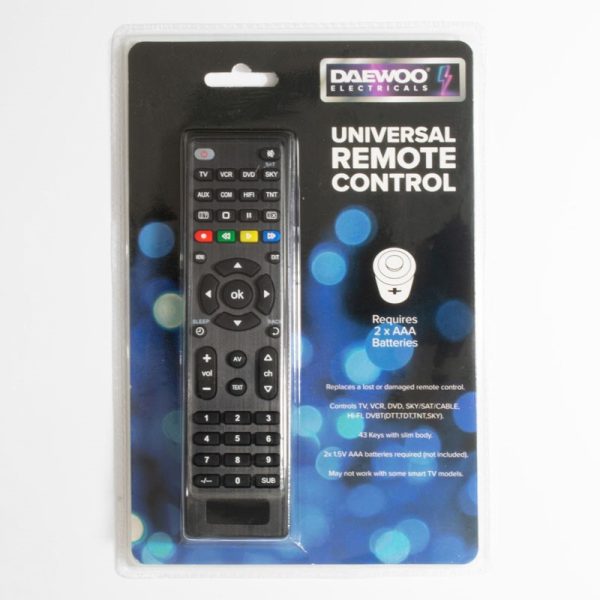 DAEWOO 12 IN 1 REMOTE CONTROL AVS1303