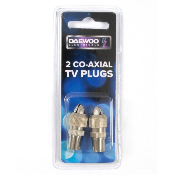 DAEWOO PACK OF 2 CO AXIAL TV PLUGS