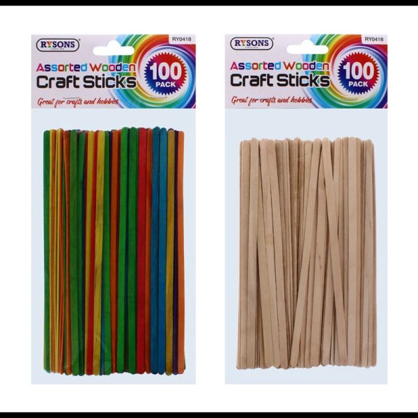 WOODEN CRAFT ASSTD 100PC