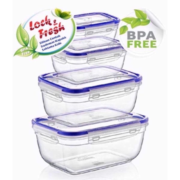 SEAL SQUARE STORAGE 4 FOOD BOX