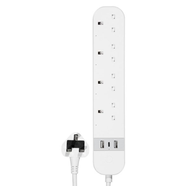 DAEWOO WIFI SMART EXTENSION LEAD 2 METER 4 SOCKET WITH USB