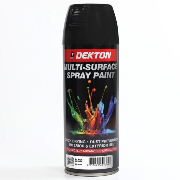 DEKTON SPRAY PAINT GRAPHITE GREY 400ML