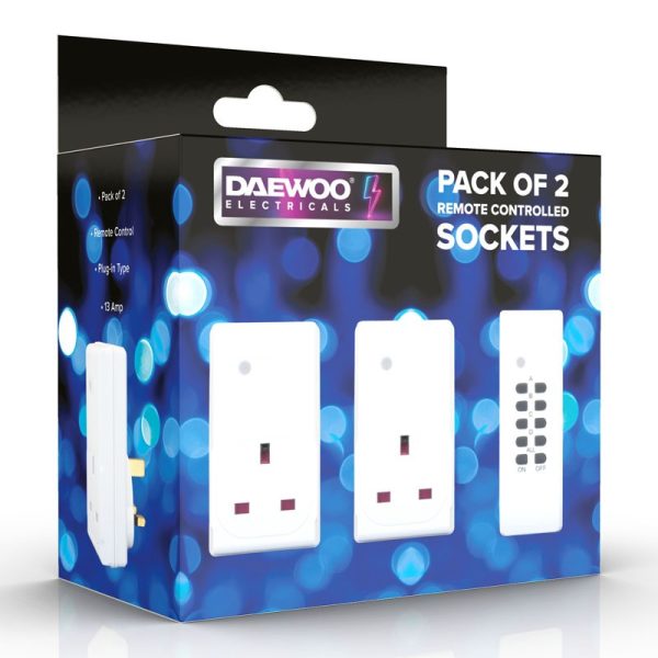 DAEWOO REMOTE CONTROL SOCKETS PACK OF 2