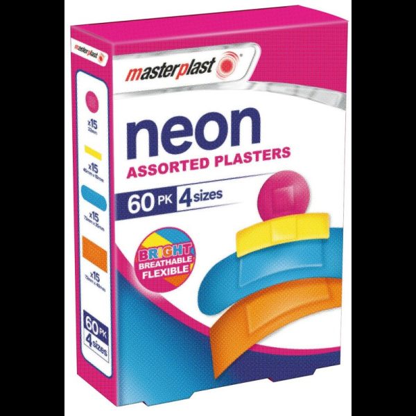 MASTERPLAST PLASTER NEON PACK OF 12