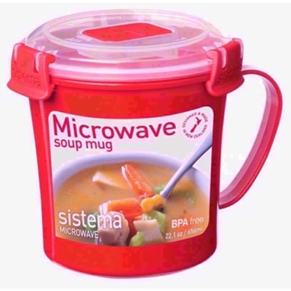 SISTEMA MICROWAVE SOUP MUG 656ML