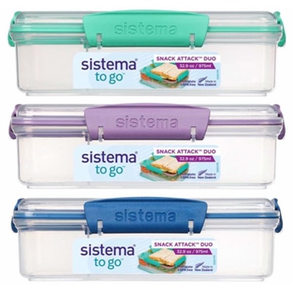 SISTEMA TO GO DUO 975ML FOOD BOX