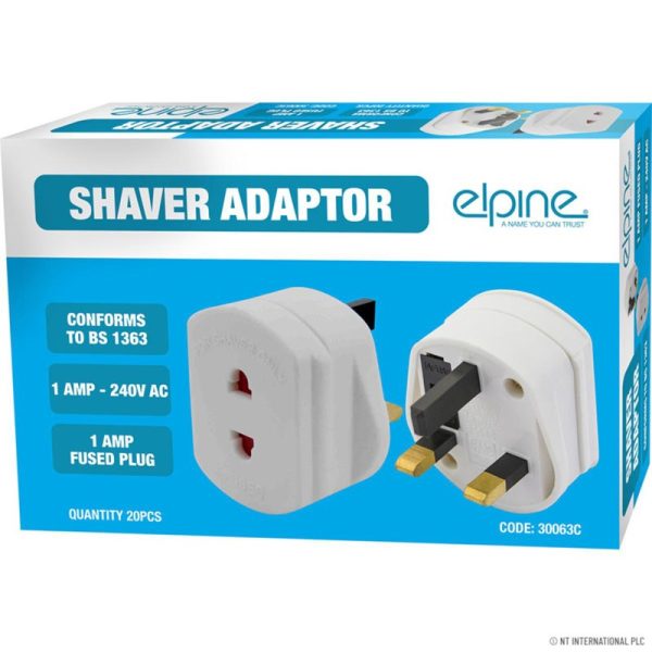 ELPINE SHAVER ADAPTOR PACK OF 20