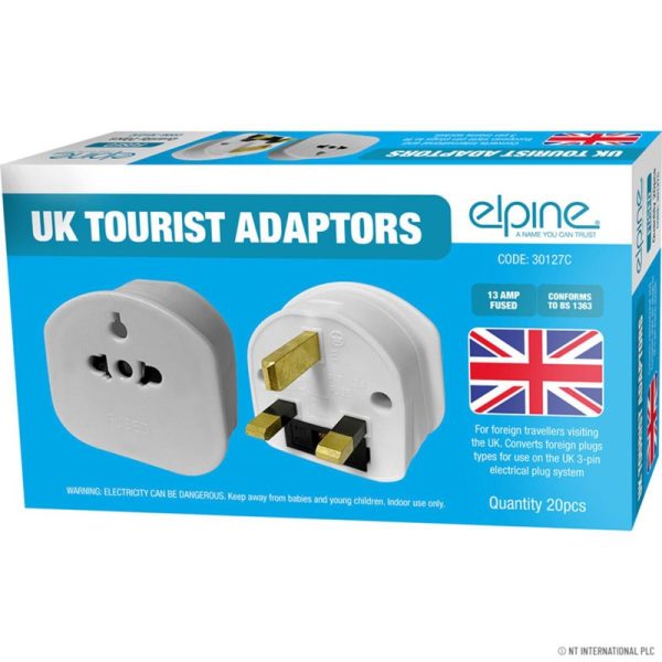 ELPINE UK VISITOR ADAPTOR PACK OF 20