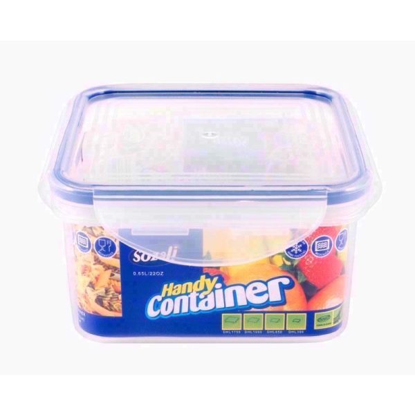 SOZALI AIRTIGHT SQUARE FOOD BOX 650ML