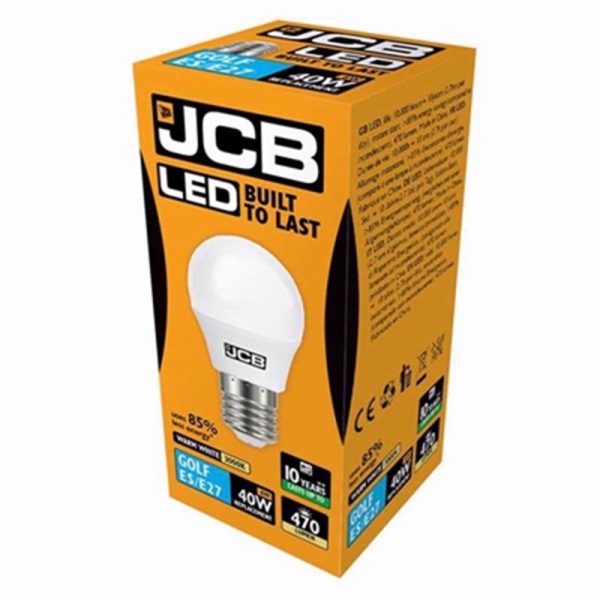 JCB LED BULB WARM WHITE GOLF ES 6W/40W