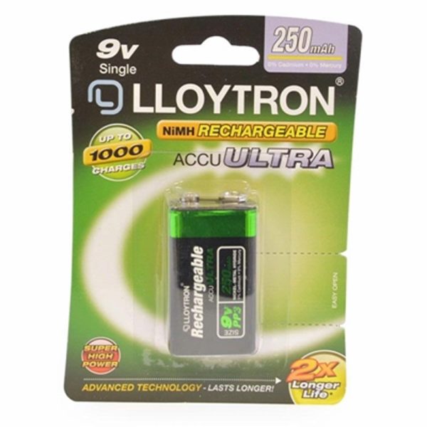 LLOYTRON RECHARGEABLE 9V 26.05