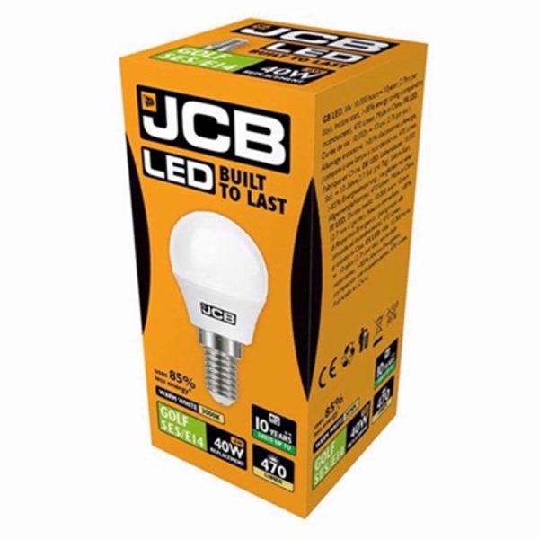 JCB LED BULB WARM WHITE GOLF SES 6W/40W