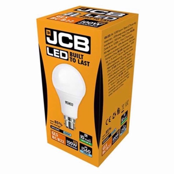 JCB LED D/L GLS BC 15W EACH