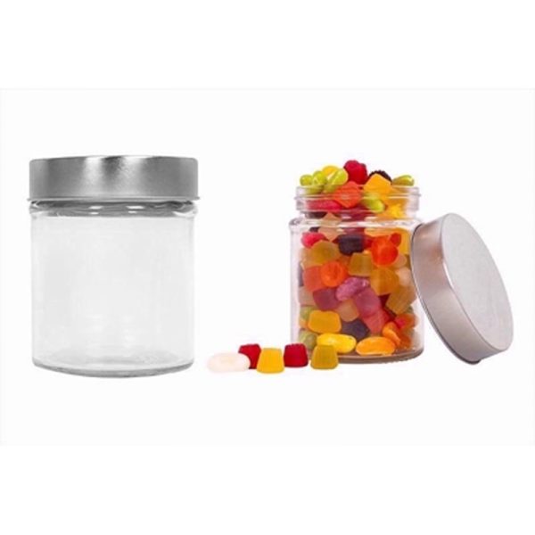 GLASS CANISTER WITH LID 380ML