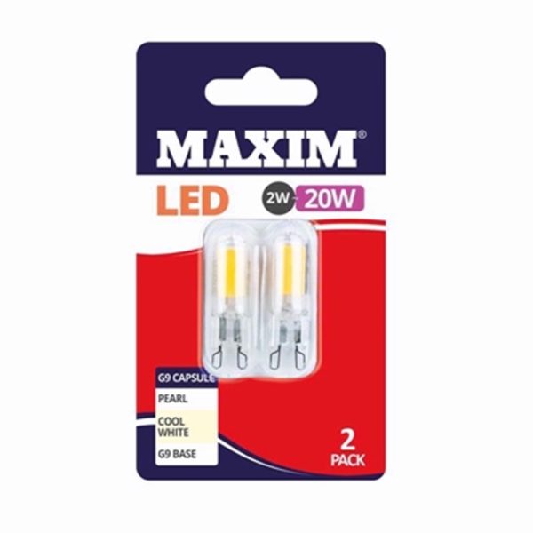 MAXIM 20W G9 COOL WHITE PACK OF 2