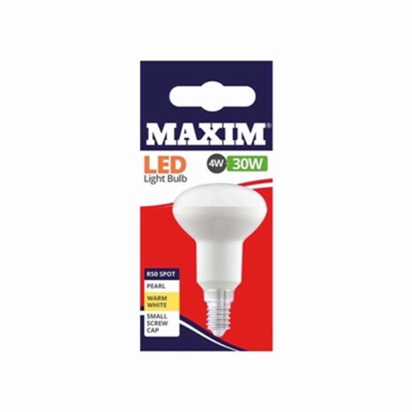 MAXIM 30W R50 SES WARM WHITE PACK OF 10