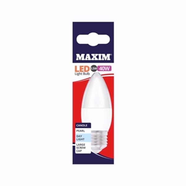 MAXIM 40W CANDLE ES PACK OF 10